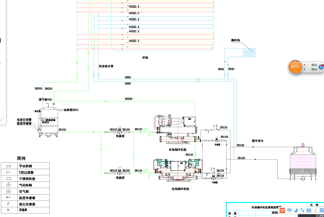 冰場制冷系統圖